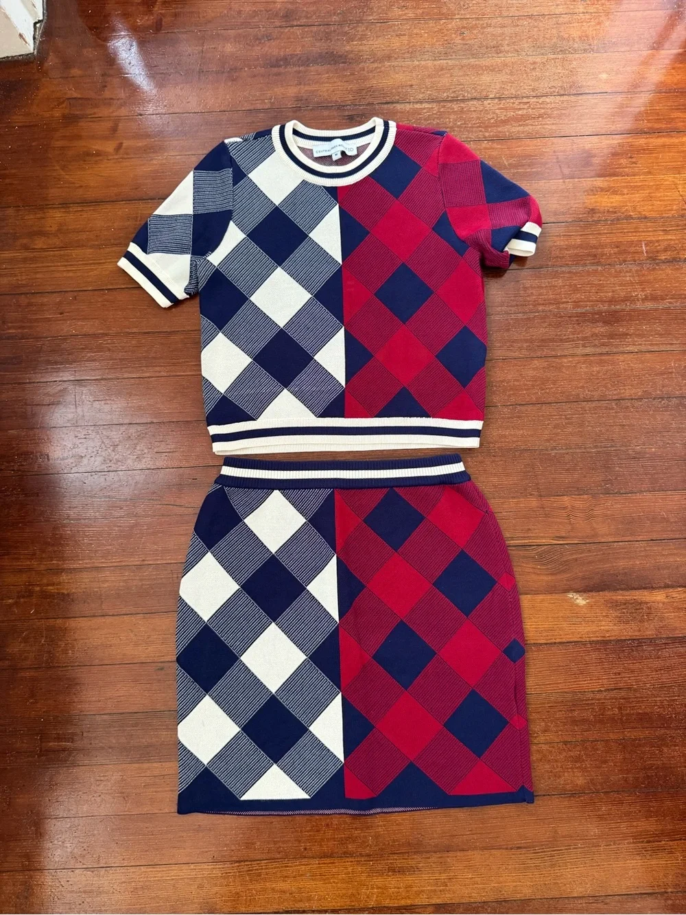 Girls - Central Park West KID 2 piece set in Shiloh Mixed Plaid